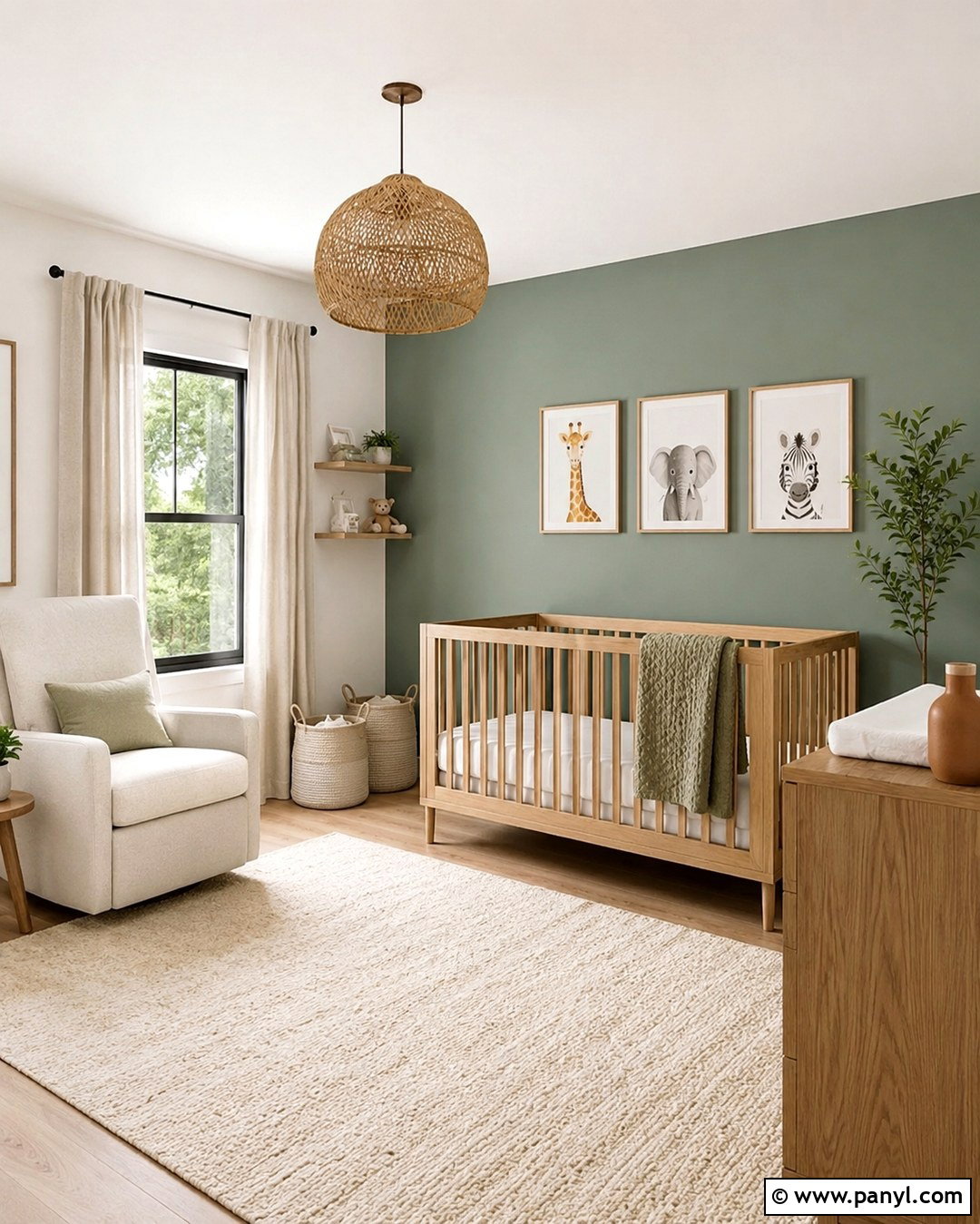 Eucalyptus Green Nursery Accent Wall - 20 Best Green For Accent Wall Ideas