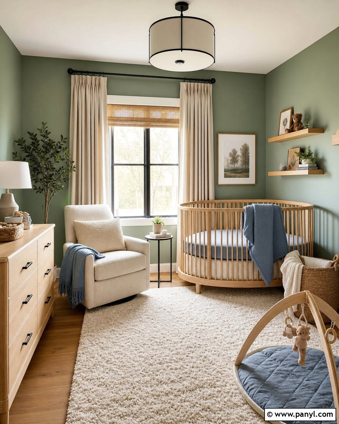 Eucalyptus Green Nursery Walls - 20 Green Nursery Wall Color Ideas