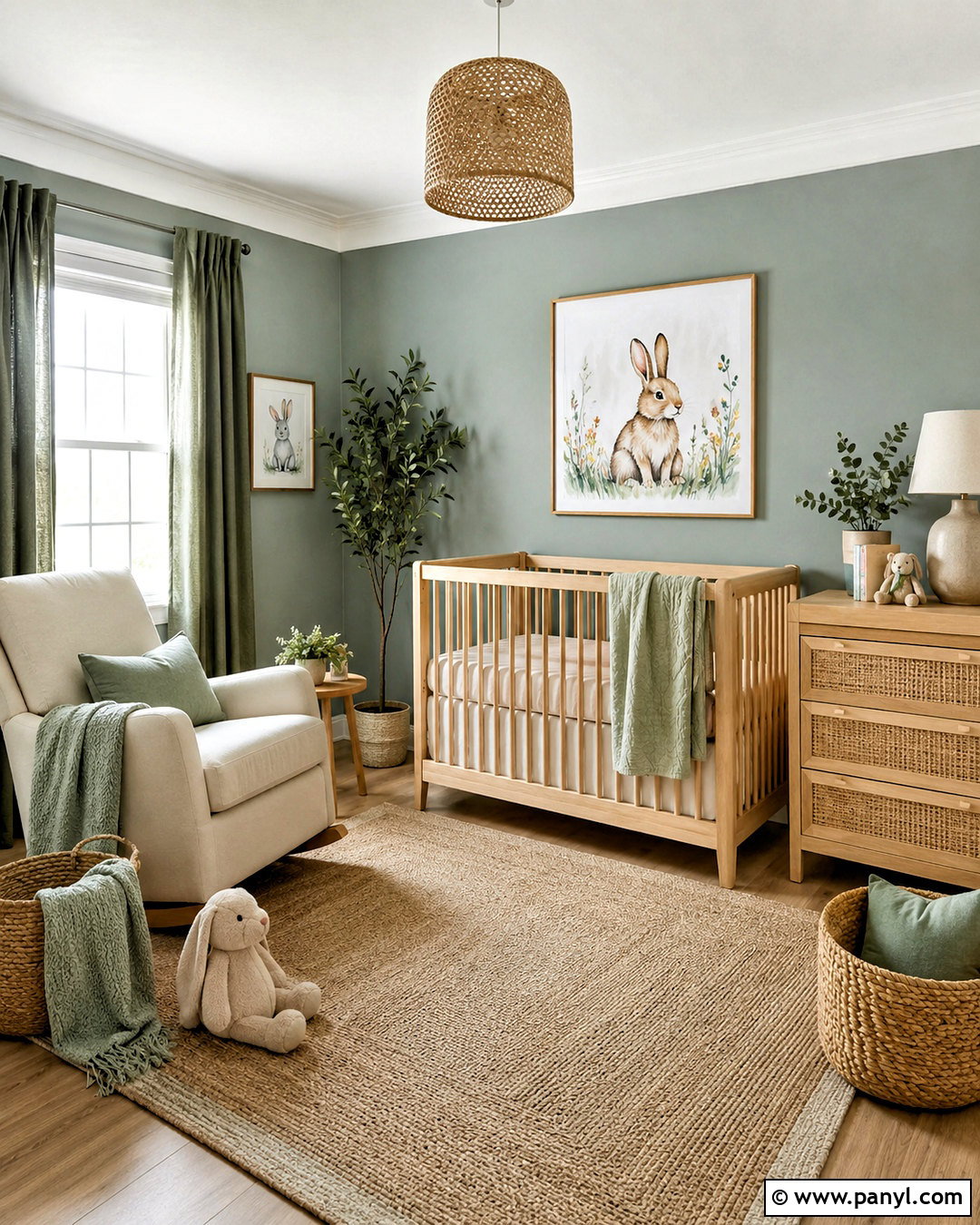 Eucalyptus Green Nursery Walls - 20 Woodland Nursery Wall Color Ideas