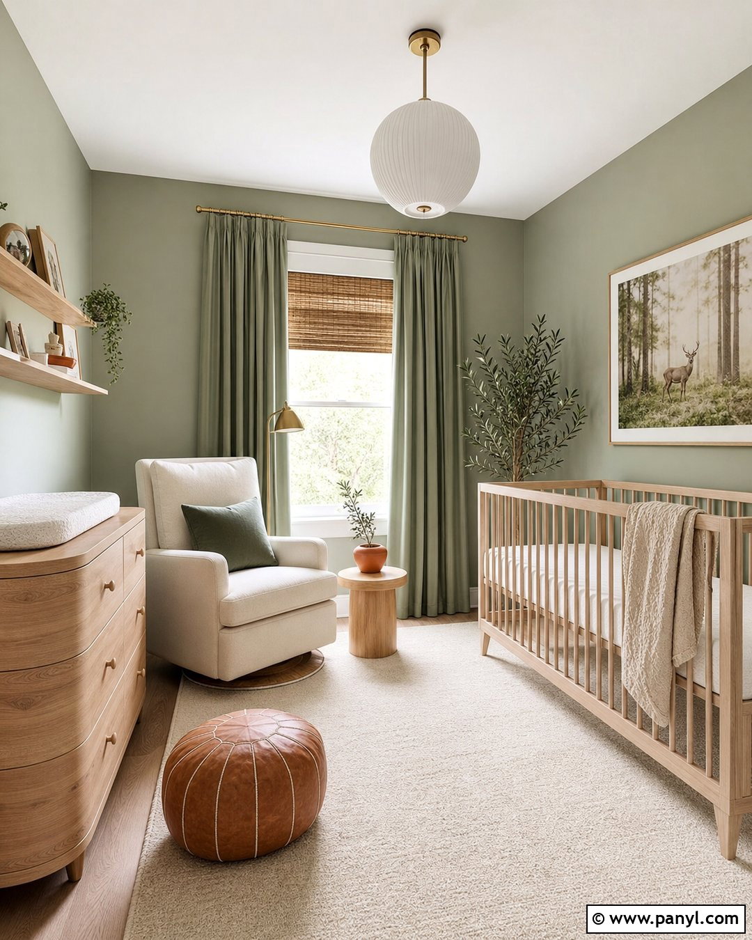 Eucalyptus Green Nursery Walls - 30 Nursery Wall Color Ideas