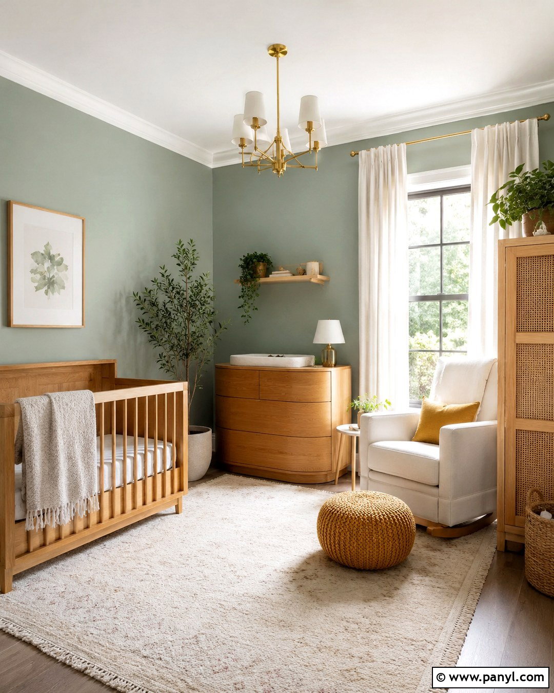 Eucalyptus Green Nursery Walls - 20 Baby Nursery Wall Colors