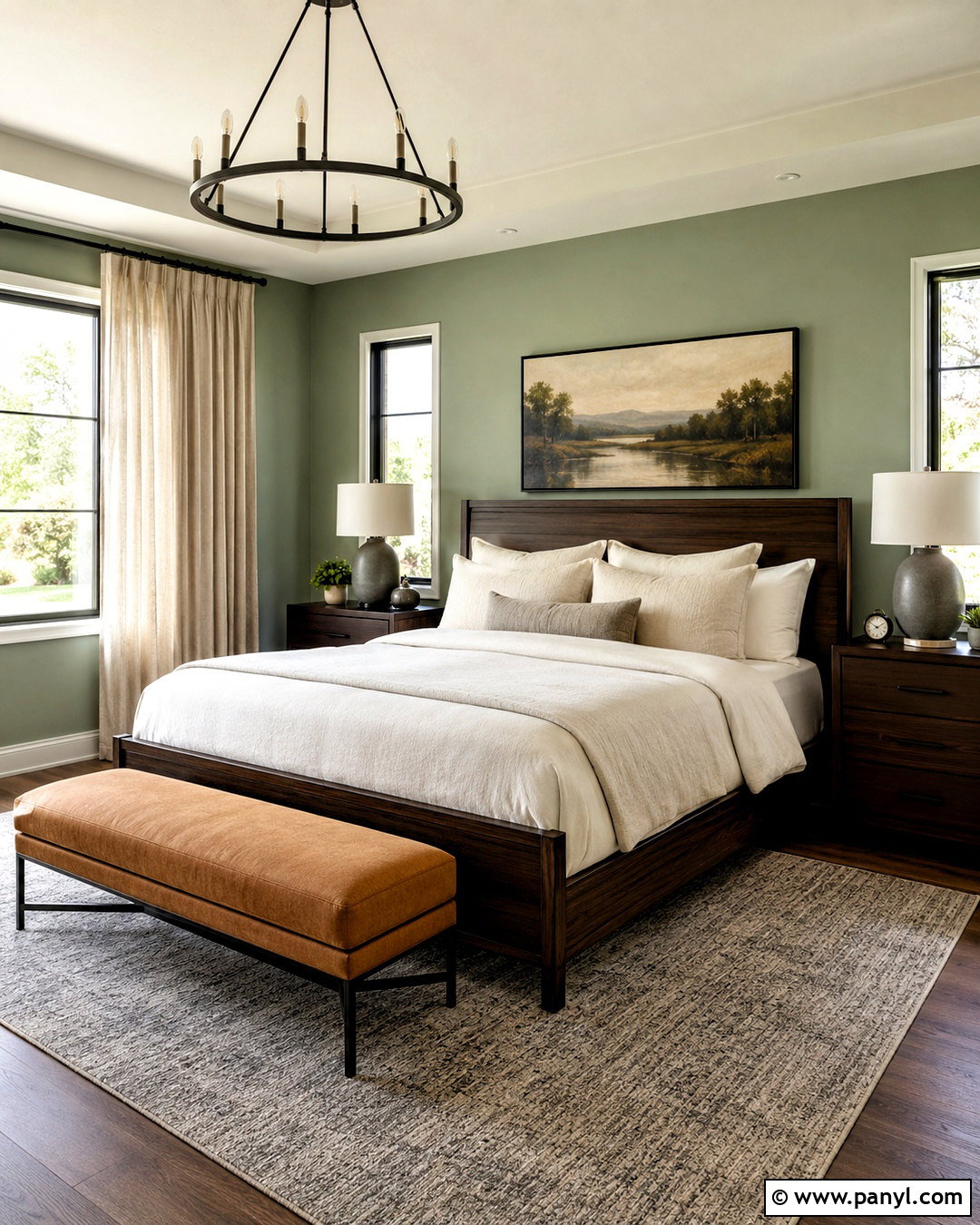 Eucalyptus Green Walls With Dark Wood Furniture - 20 What Color Walls Go With Dark Wood Furniture Ideas