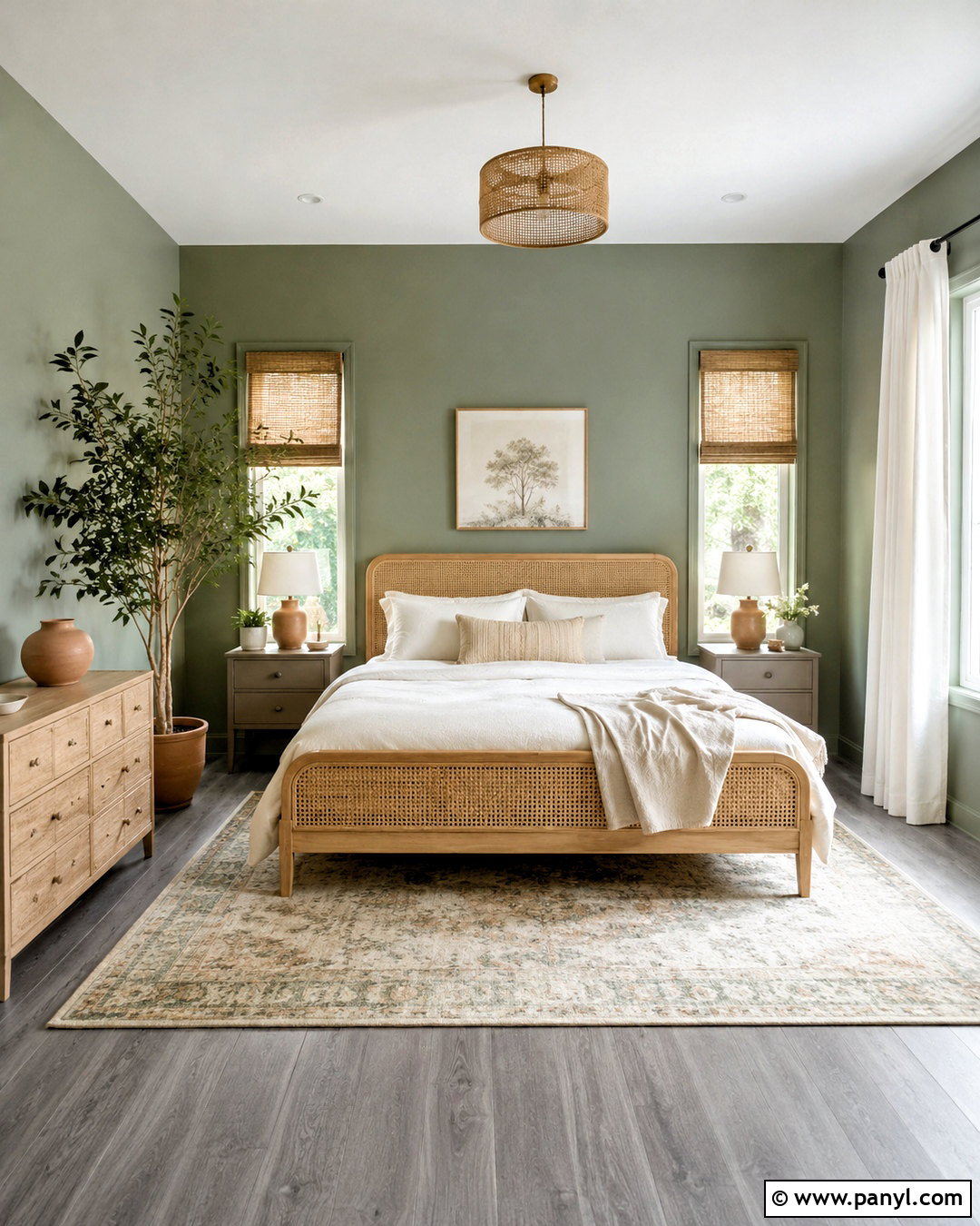 Eucalyptus Green Walls With Gray Flooring - 40 Wall Colors To Match Gray Flooring Ideas