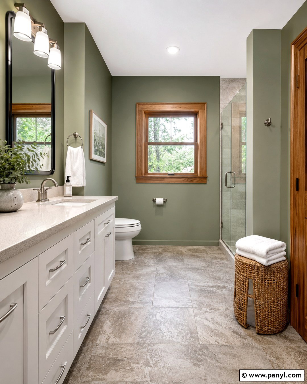 Eucalyptus Green Walls With Oak Trim - 20 Paint Color With Oak Trim Ideas