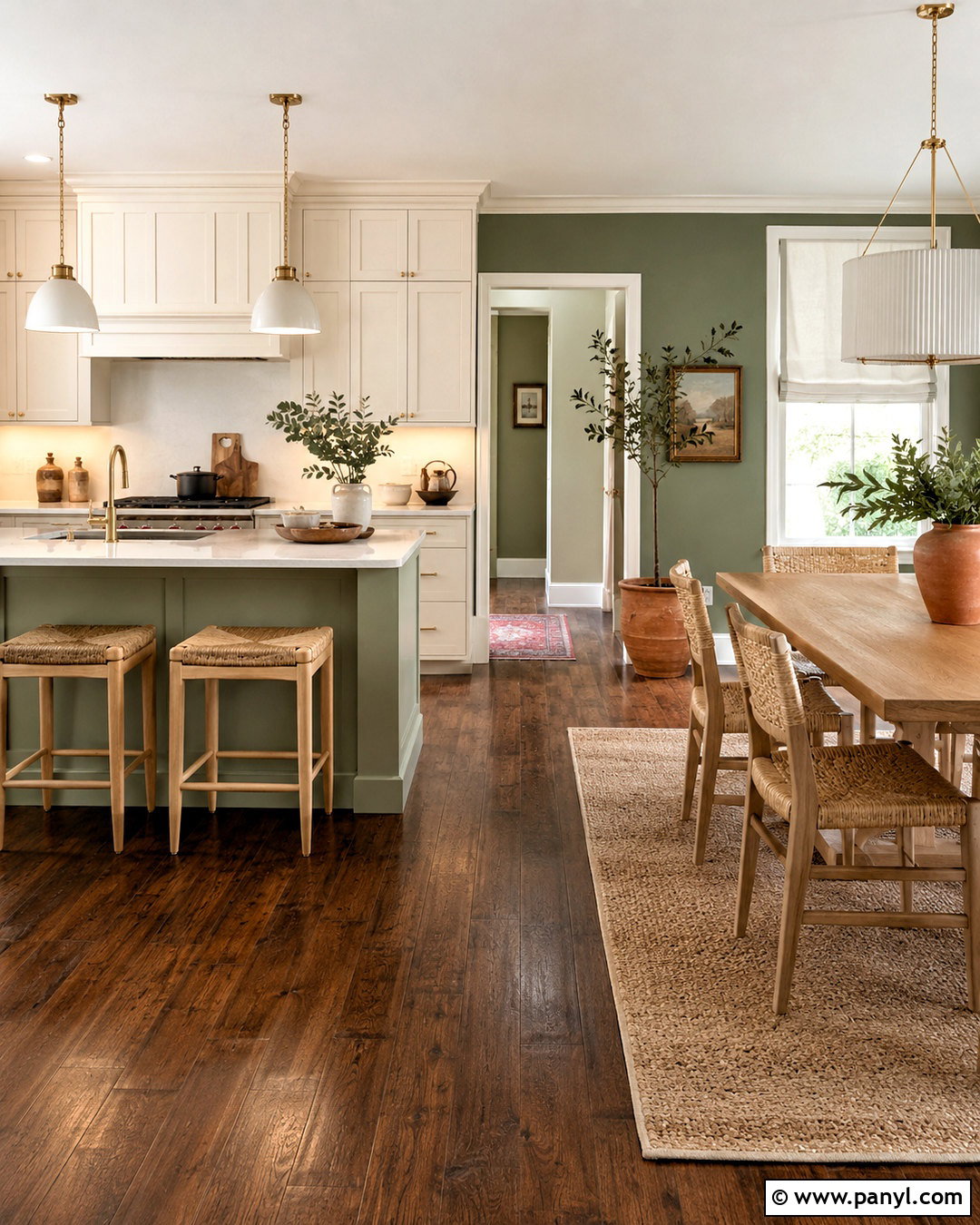 Eucalyptus Green Walls - 20 Wall Colors To Match Dark Wood Floors