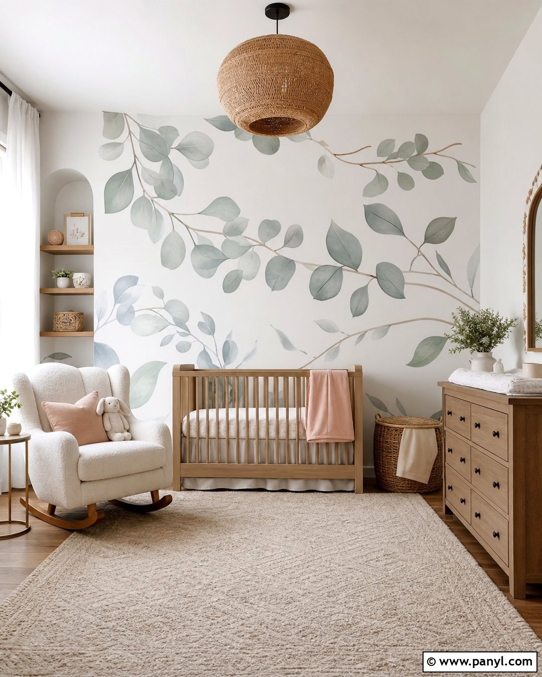 Eucalyptus Leaf Nursery Wall - 20 Wall Paint Leaves