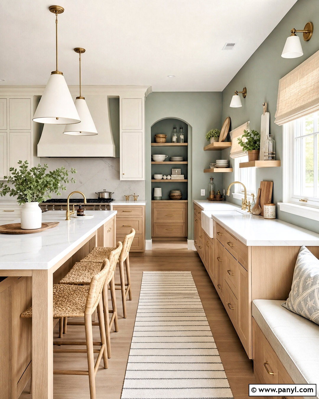 Eucalyptus Limewash Kitchen - 20 limewash colors