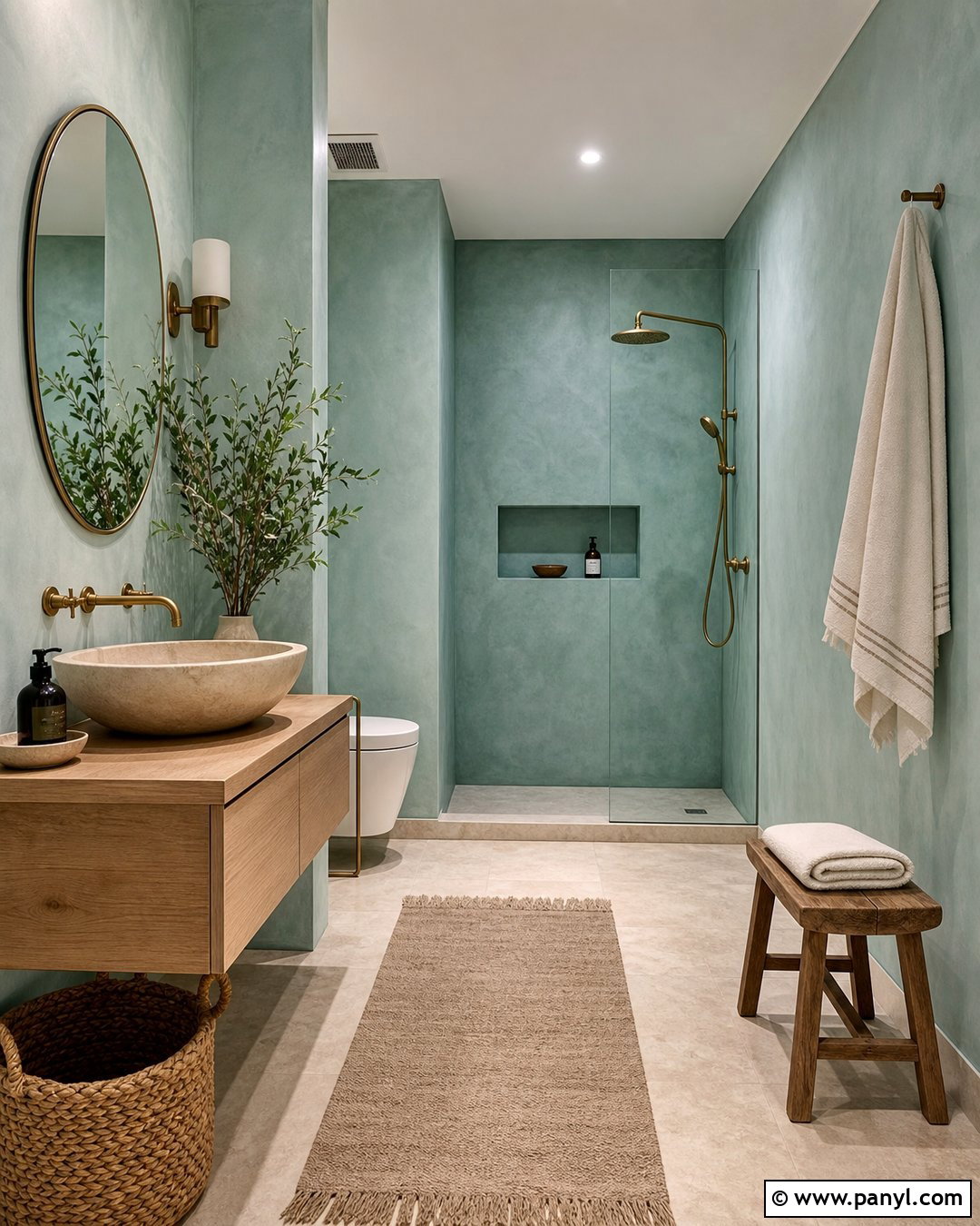 Eucalyptus Wabi Sabi Walls - 25 Wabi Sabi Wall Color Ideas