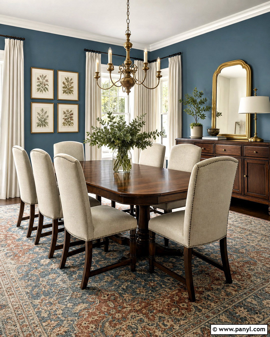 Eventide Dining Room With Brass - 20 sherwin williams eventide ideas