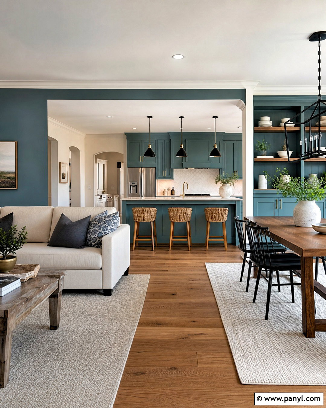 Eventide Open Plan Color Scheme - 20 sherwin williams eventide ideas