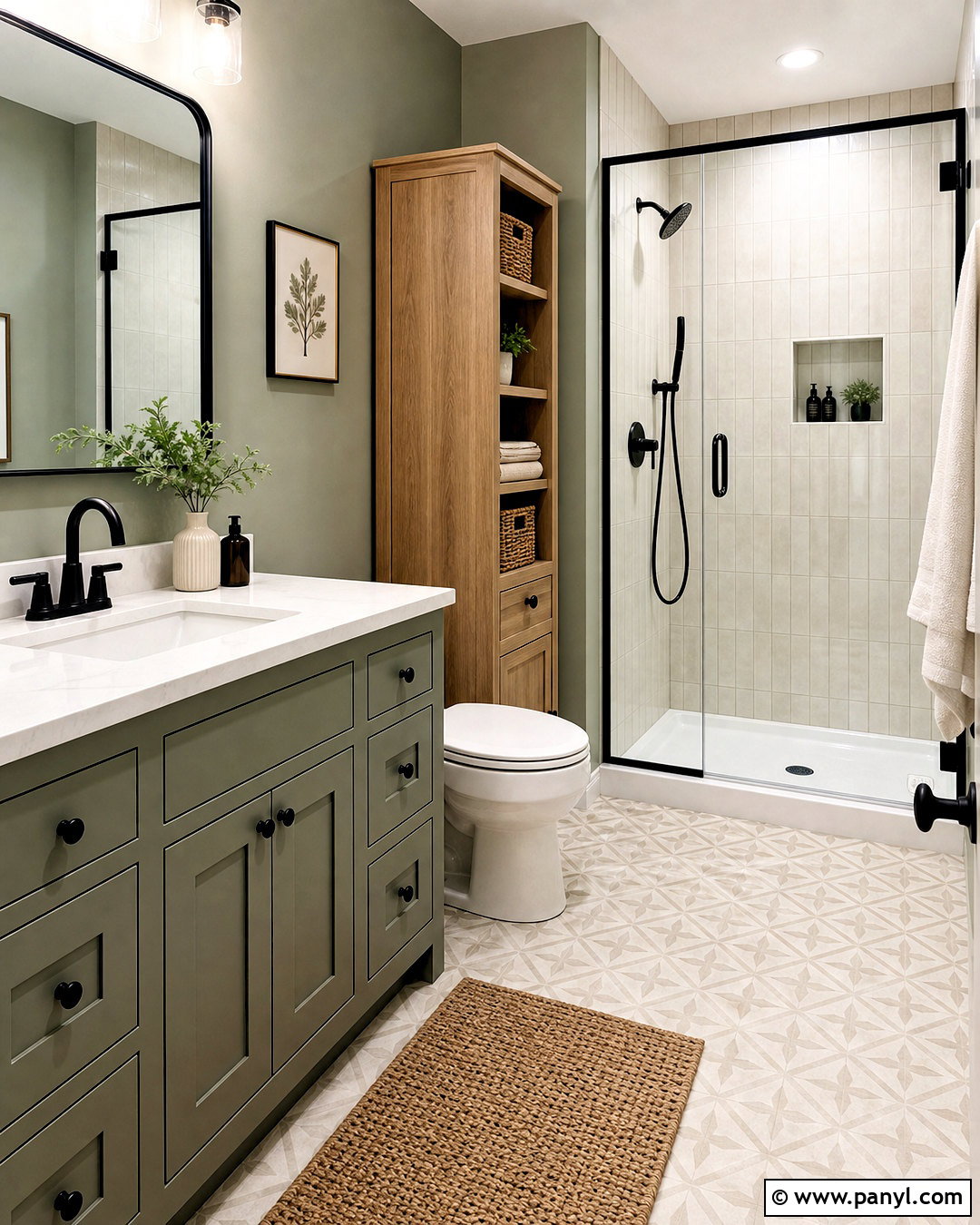 Evergreen Fog And Matte Black - 20 evergreen fog color palette ideas