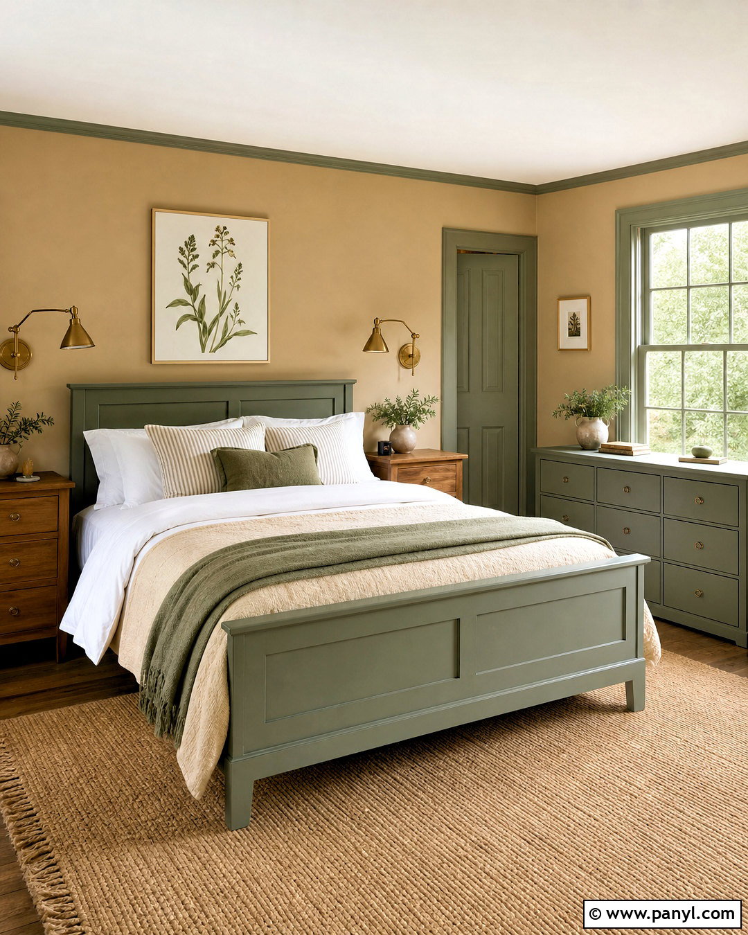 Evergreen Fog And Natural Linen - 20 evergreen fog coordinating colors