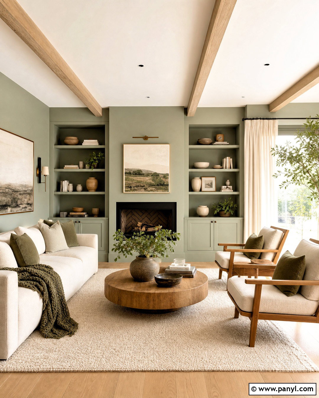 Evergreen Fog And Natural Oak - 20 evergreen fog color palette ideas