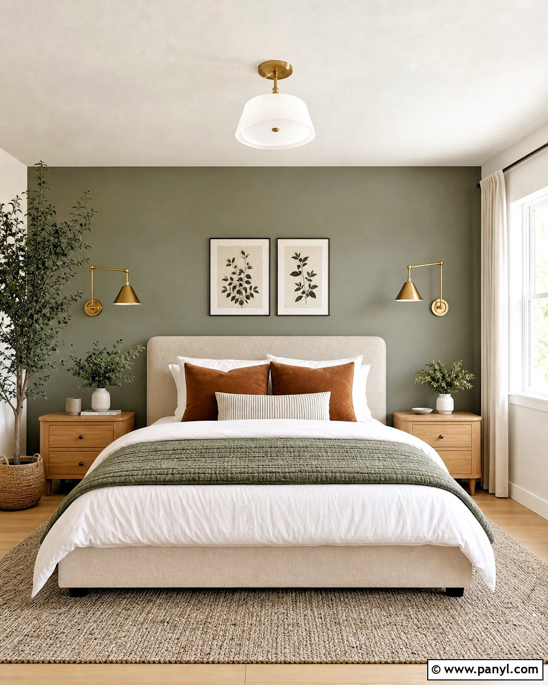Evergreen Fog Bedroom Headboard Wall - 20 evergreen fog accent wall ideas