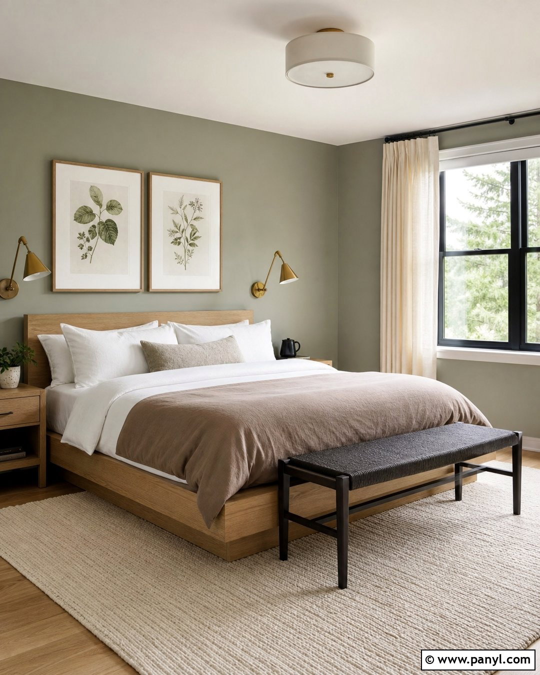 Evergreen Fog Bedroom With Light Wood - 20 cornwall slate vs evergreen fog ideas