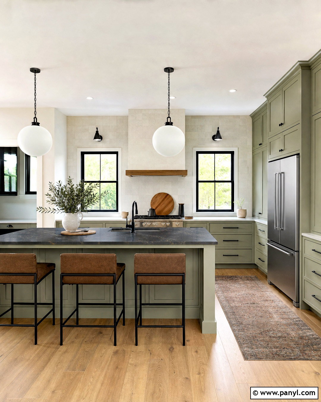 Evergreen Fog Cabinets With Black Hardware - 20 evergreen fog sherwin williams cabinets