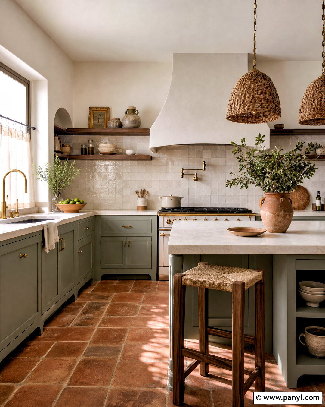 Evergreen Fog Cabinets With Terracotta Tile - 20 evergreen fog sherwin williams cabinets