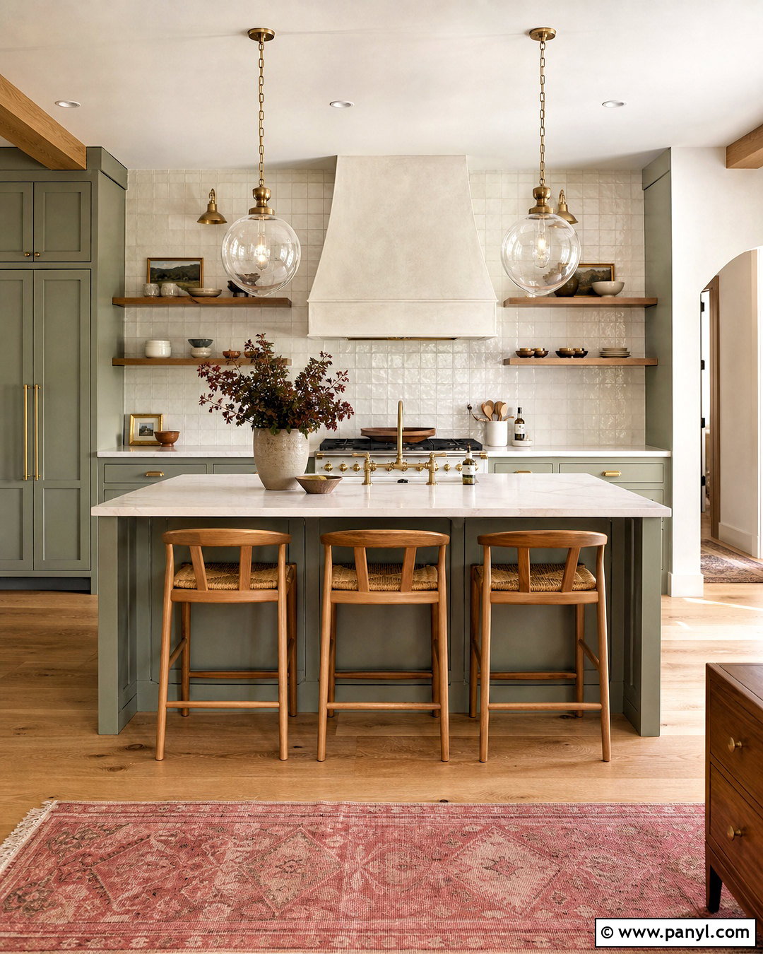 Evergreen Fog Cabinets With Zellige Tile - 20 evergreen fog sherwin williams cabinets