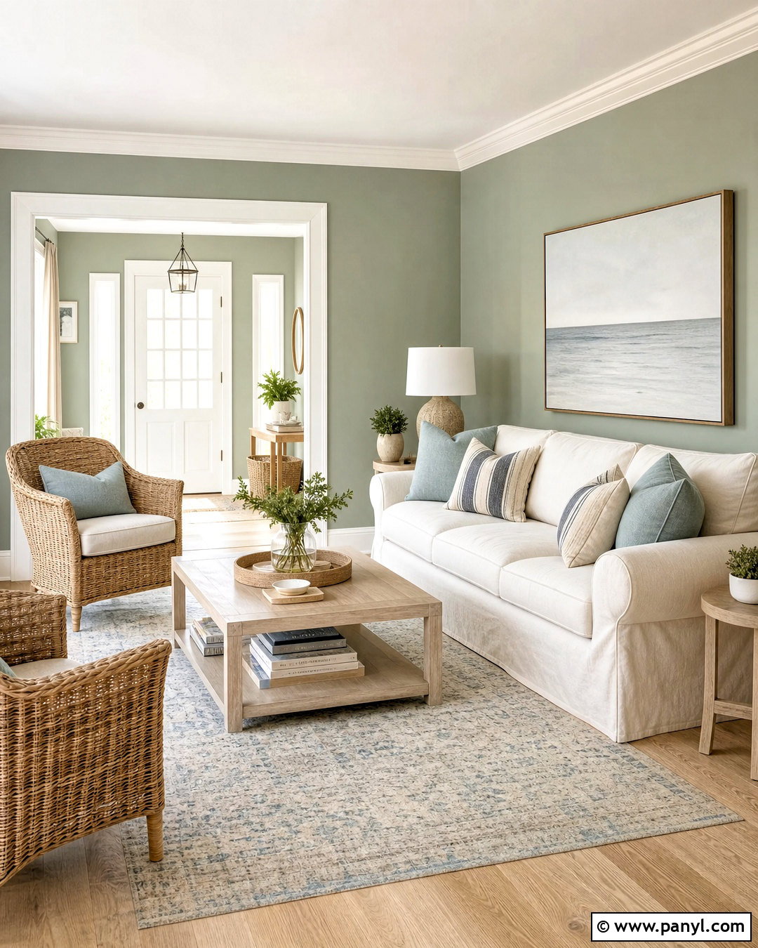 Evergreen Fog Coastal Living Room - 20 evergreen fog living room ideas