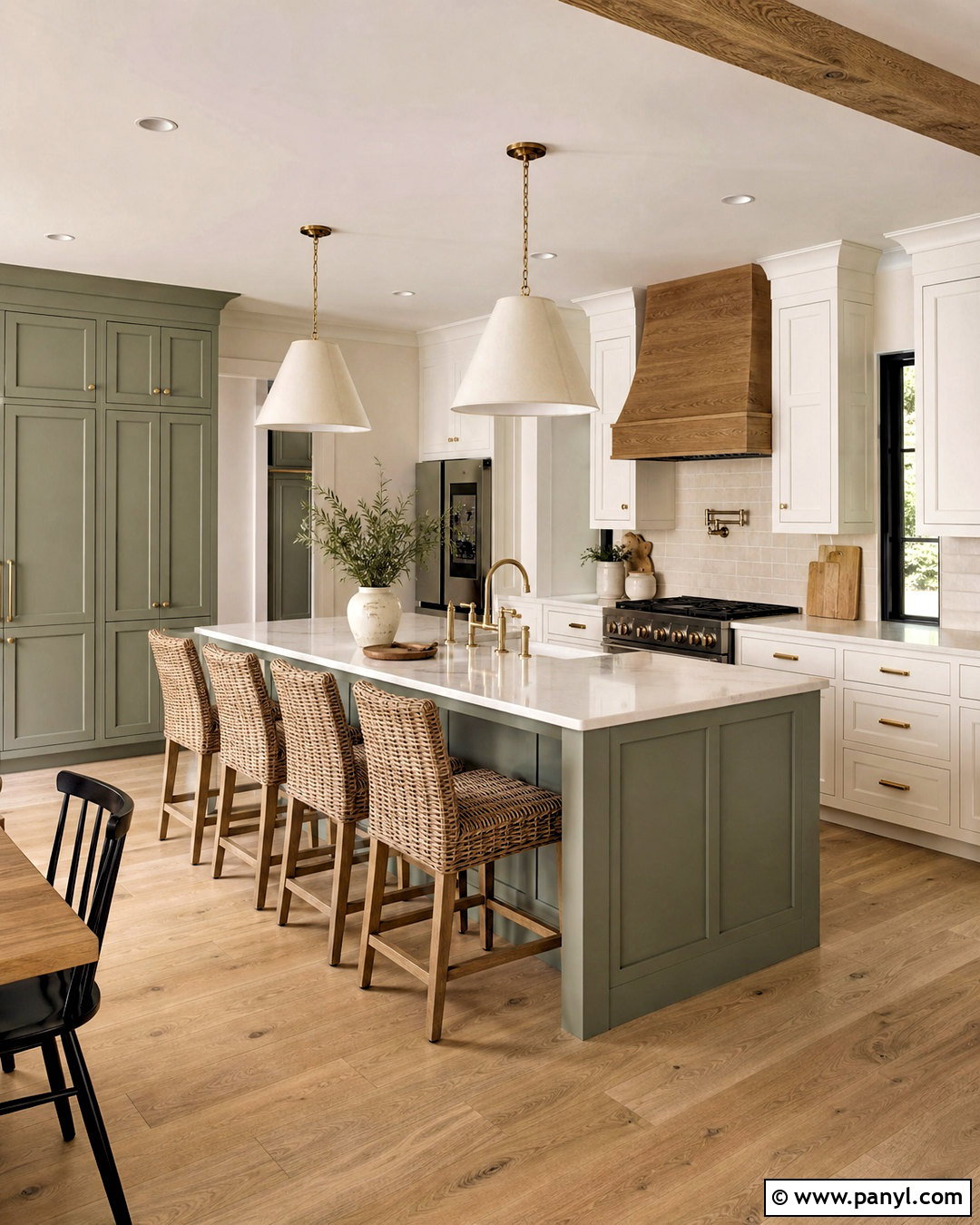 Evergreen Fog Farmhouse Kitchen - 20 sherwin williams farmhouse colors