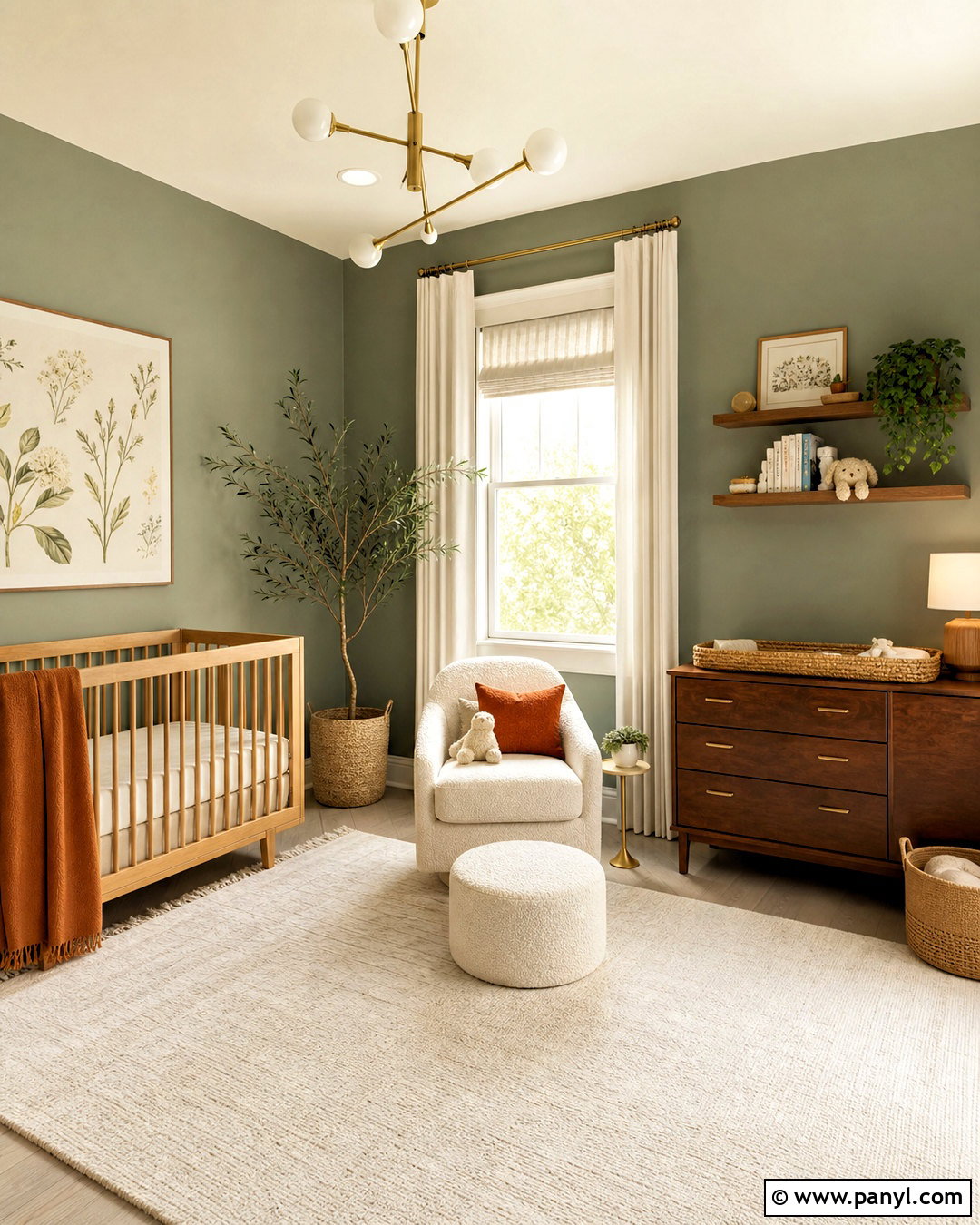 Evergreen Fog Green Nursery - 20 sherwin williams green nursery ideas