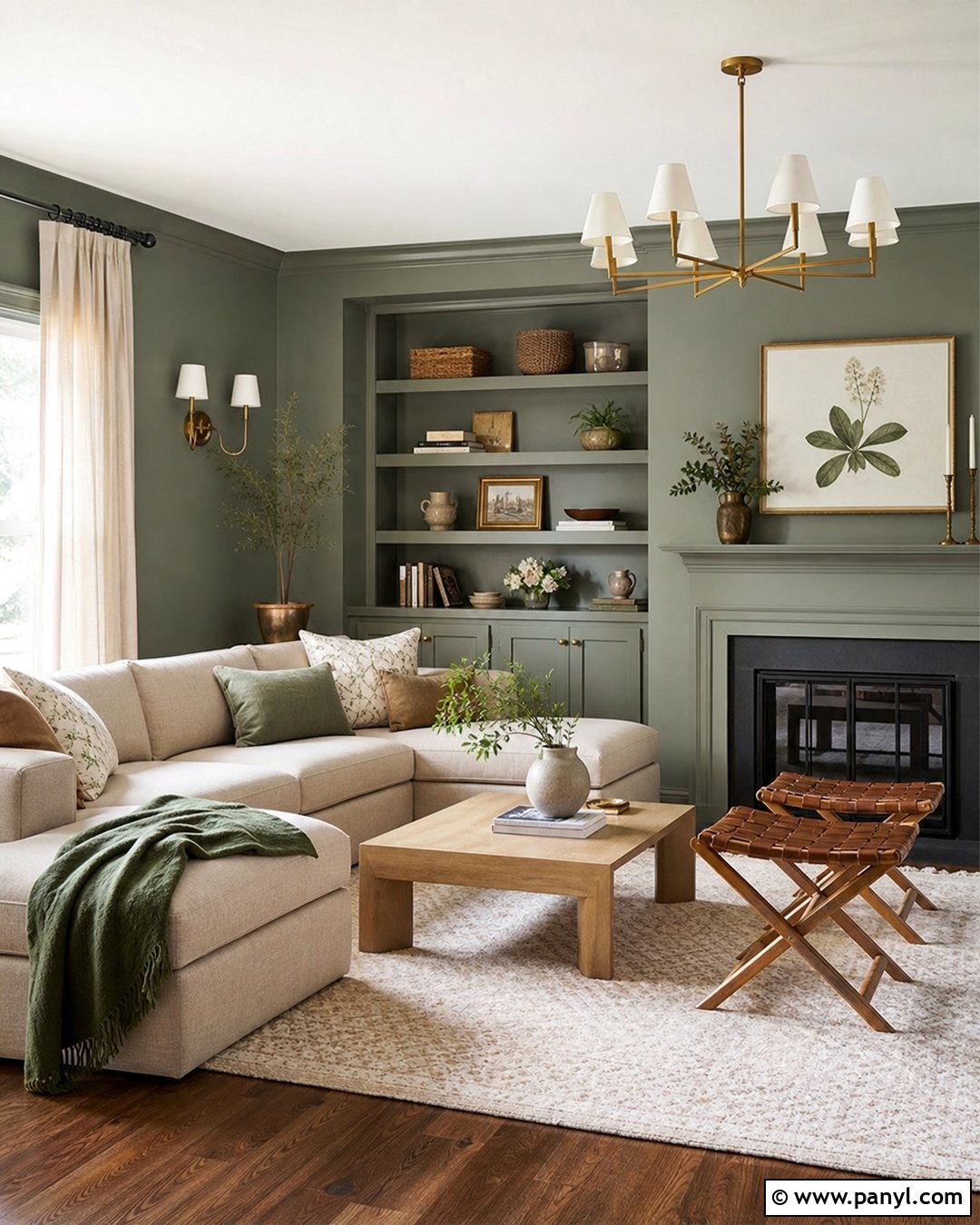 Evergreen Fog Living Room With Oak Furniture - 20 cornwall slate vs evergreen fog ideas