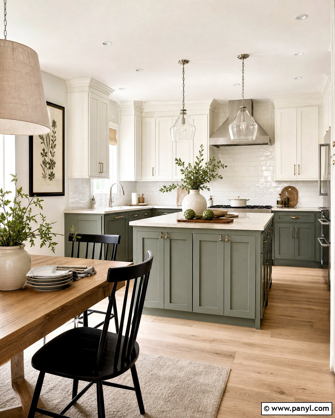 Evergreen Fog Lower Cabinets With White Uppers - 20 evergreen fog sherwin williams cabinets