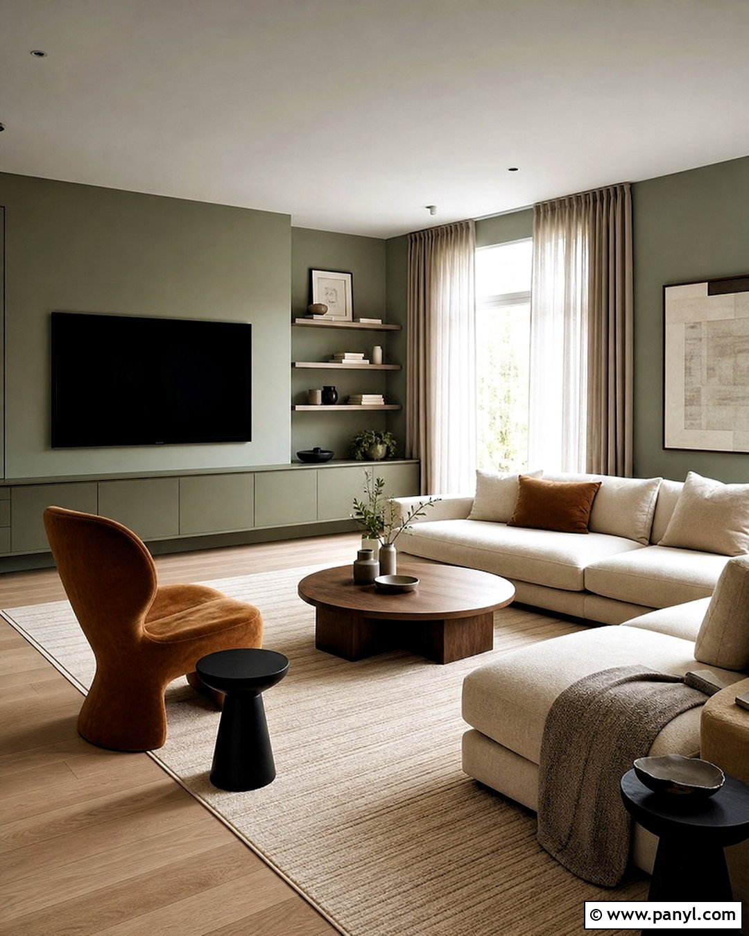 Evergreen Fog Modern Living Room - 20 evergreen fog living room ideas
