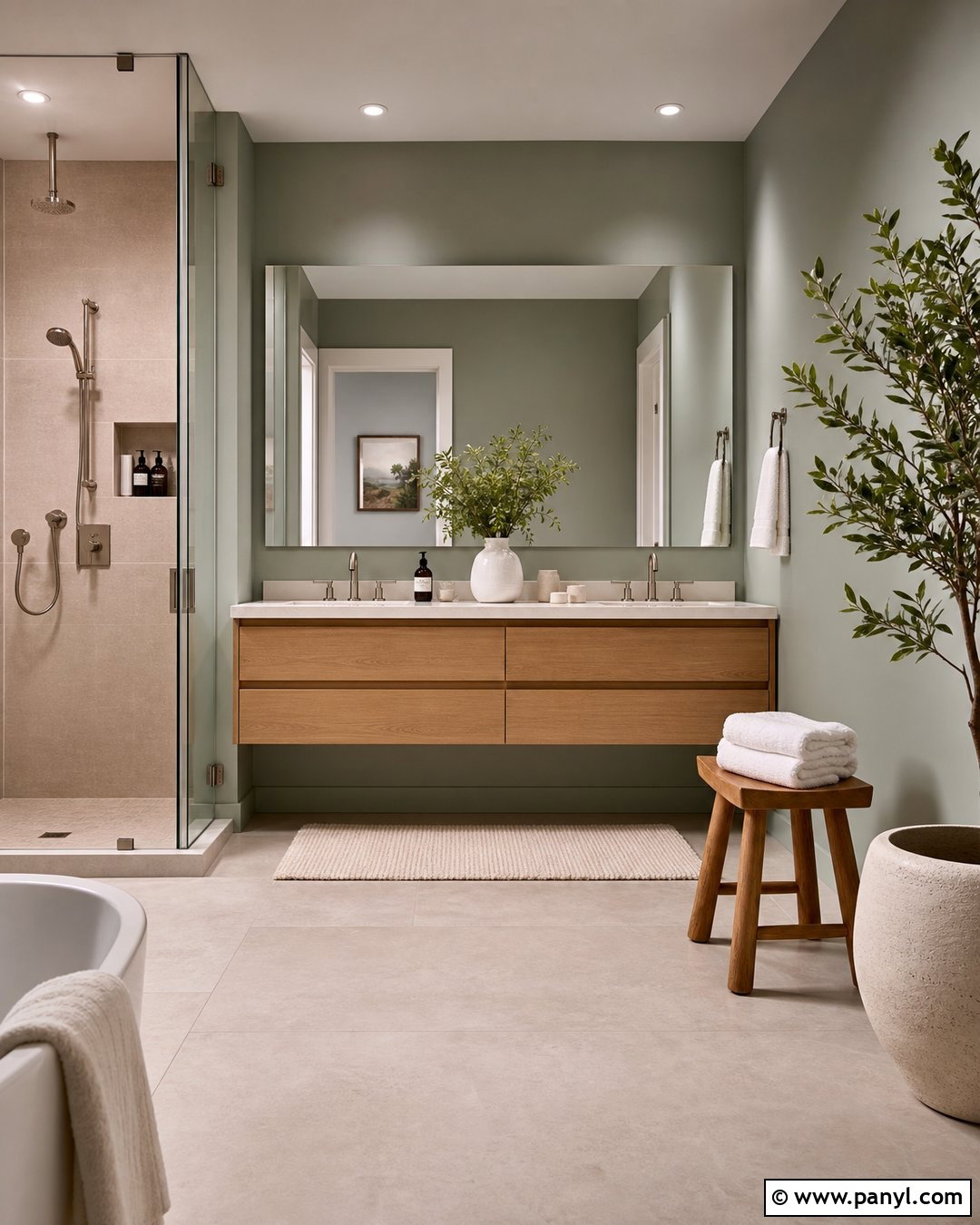 Evergreen Fog Spa Bathroom - 30 Evergreen Fog Sherwin Williams Bathroom Ideas