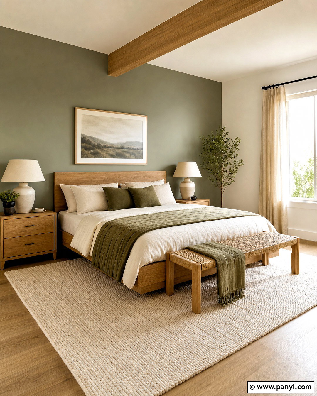 Evergreen Fog With Shoji White - 20 shoji white coordinating colors