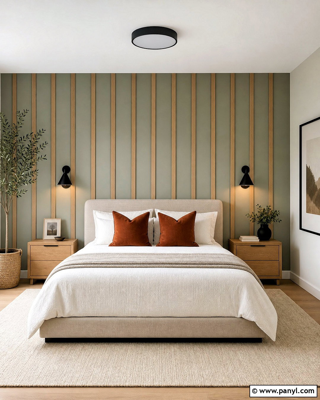 Evergreen Fog Wood Slat Wall - 20 evergreen fog accent wall ideas
