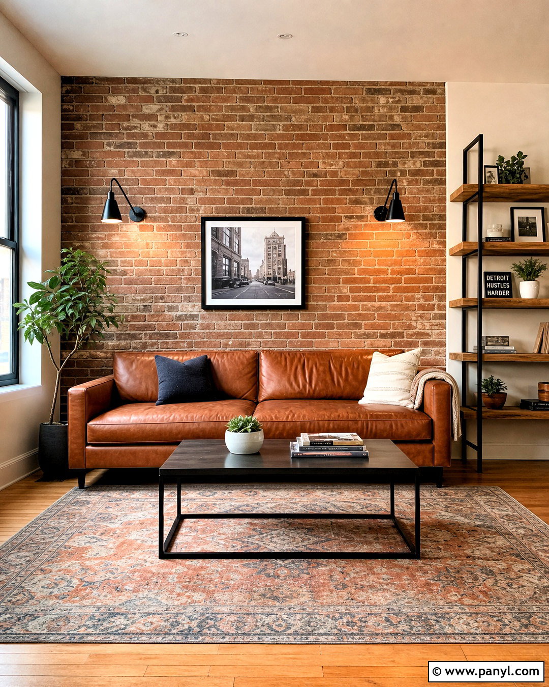 Exposed Brick Accent Wall - 20 unique accent wall ideas