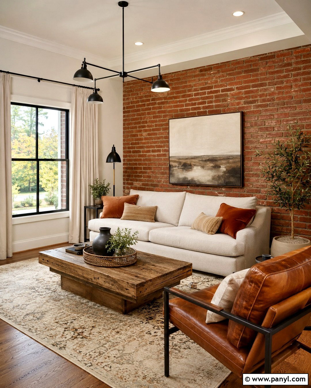 Exposed Brick Accent Wall With Cream Walls - 20 Accent Wall With Cream Walls