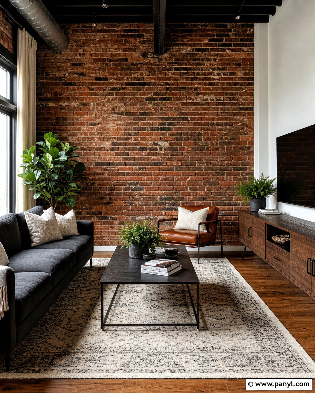 Exposed Brick Accent Wall - 20 accent wall designs