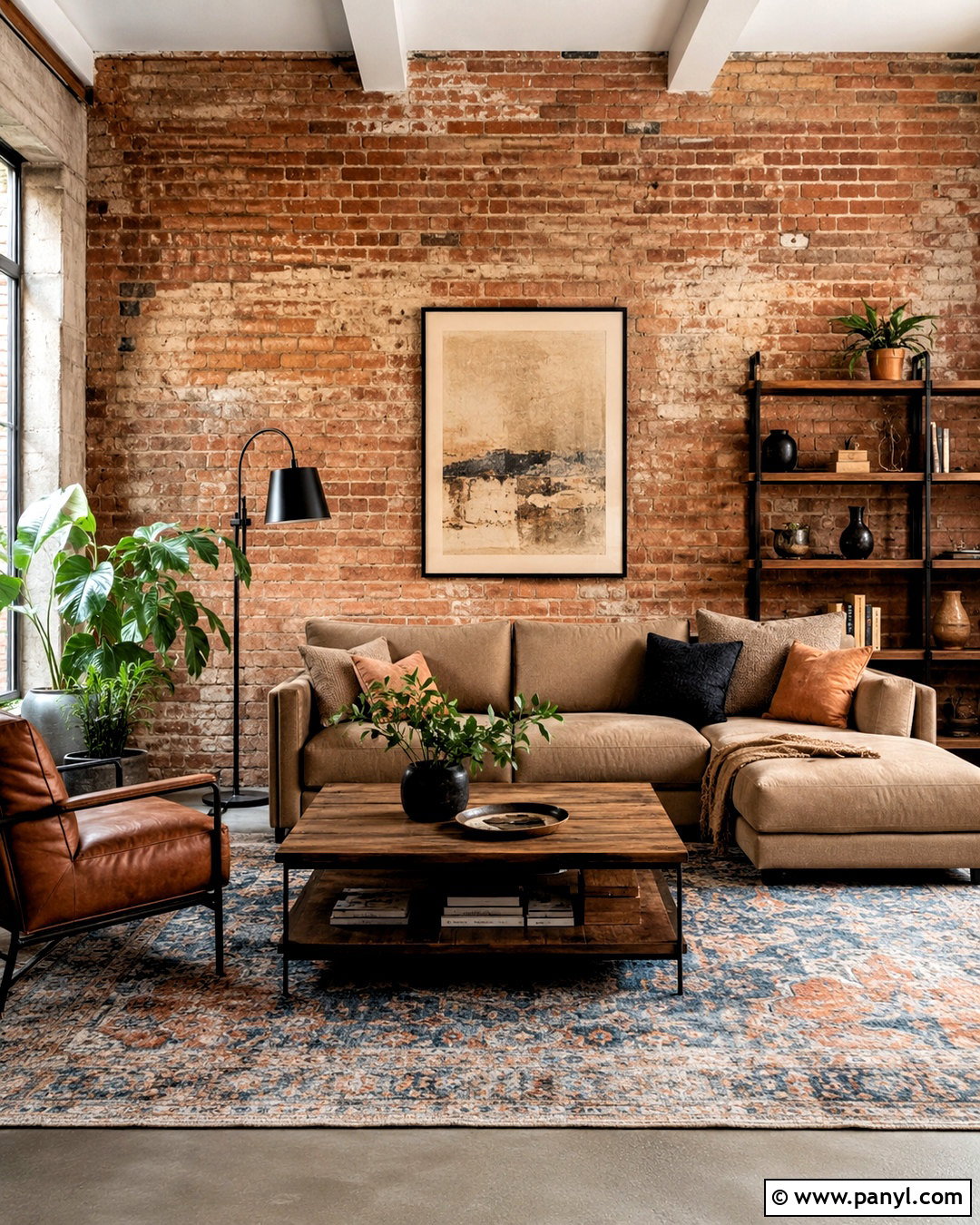 Exposed Brick Living Room Wall - 20 latest wall designs for living room ideas