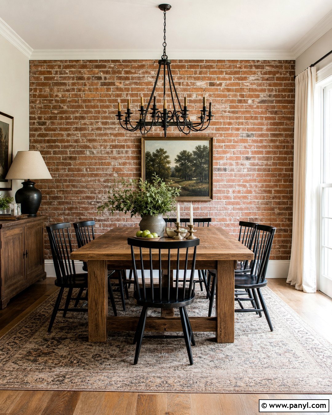 Exposed Brick Rustic Accent Wall - 30 Rustic Accent Wall Ideas