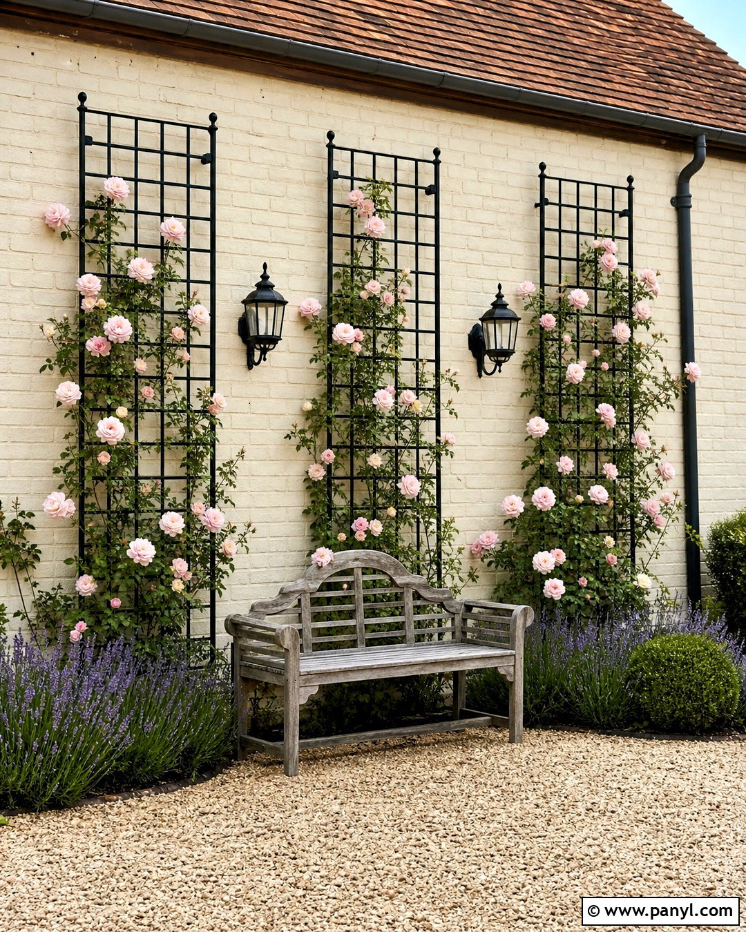 Exterior Wall Climbing Plant Trellis - 20 exterior wall decor ideas