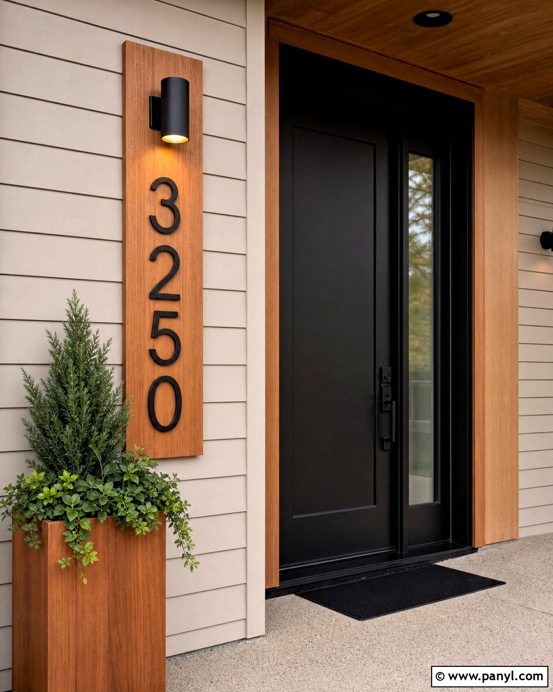 Exterior Wall House Number Sign - 20 exterior wall decor ideas