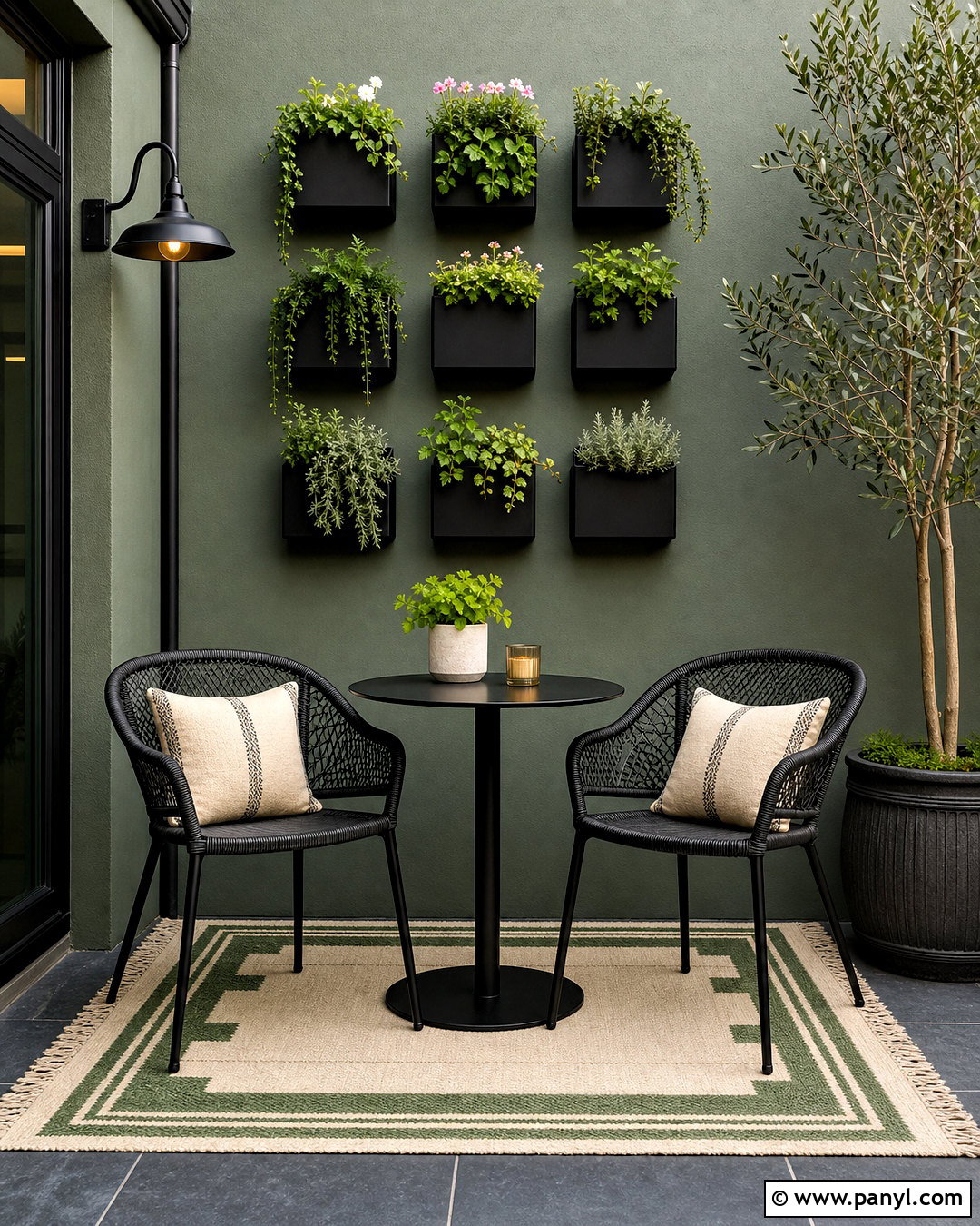 Exterior Wall Planter Grid - 20 exterior wall decor ideas