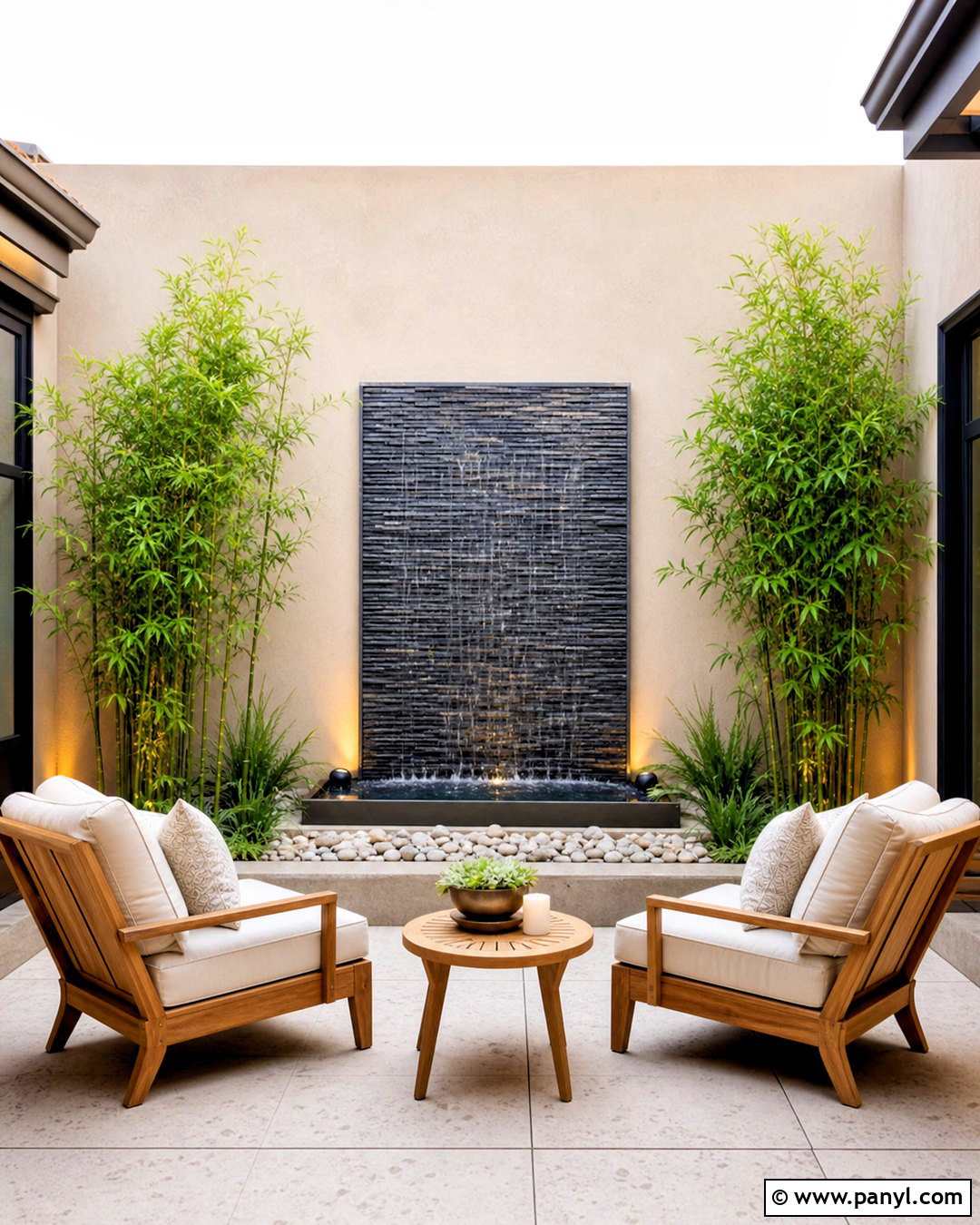 Exterior Wall Water Feature - 20 exterior wall decor ideas
