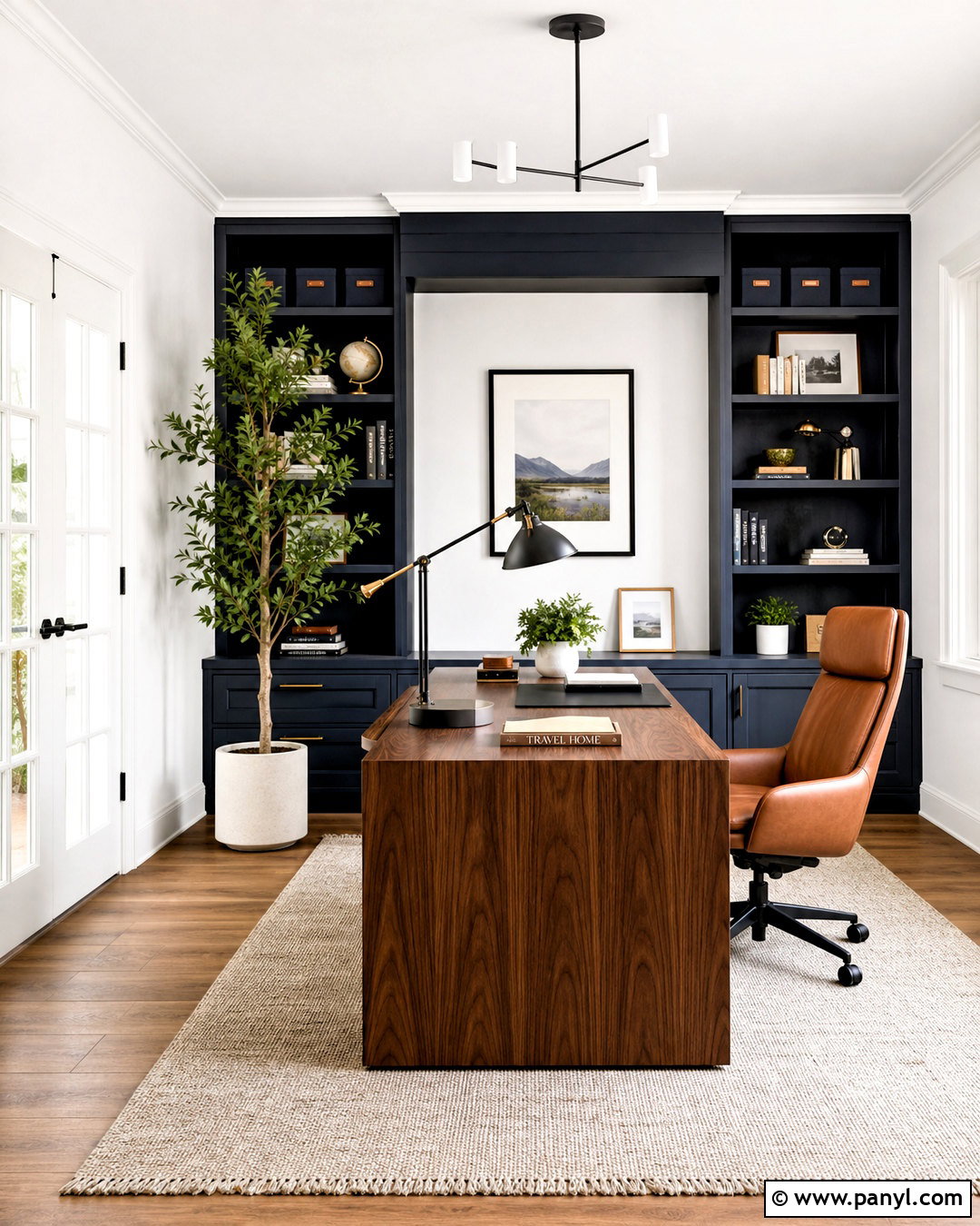 Extra White Home Office With Navy - 20 extra white sherwin williams ideas