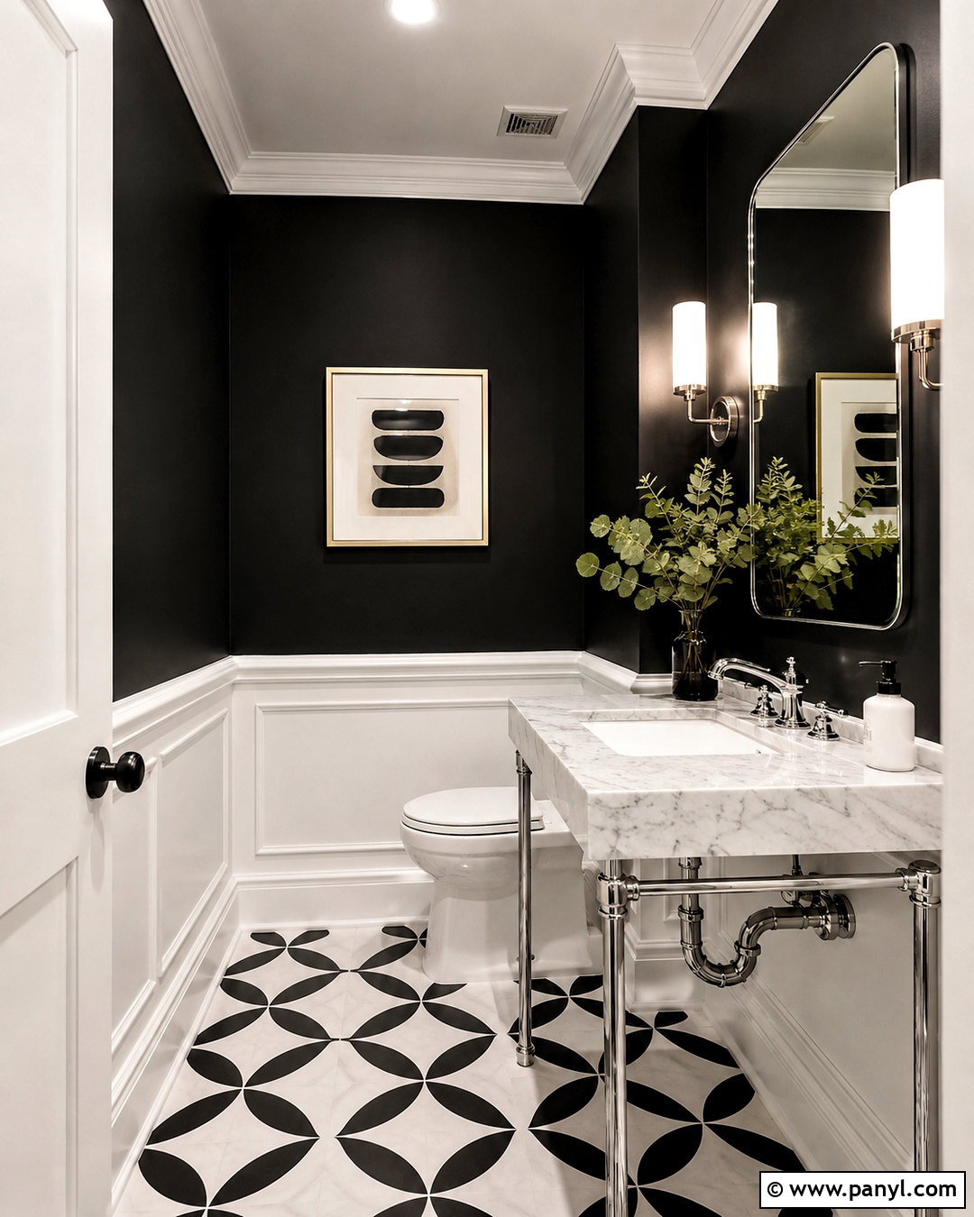 Extra White Trim With Black Walls - 20 best white trim paint color ideas