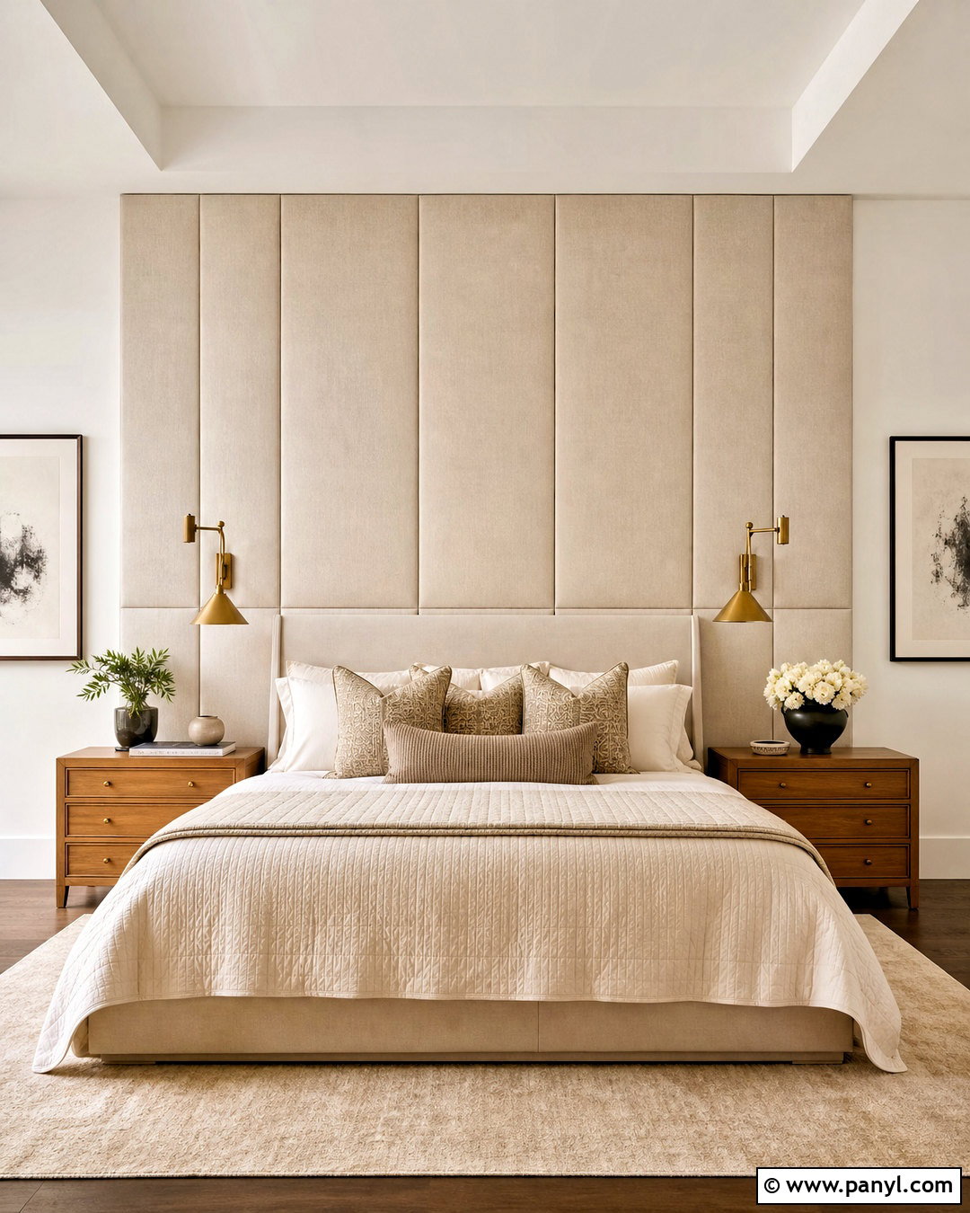 Fabric Panel Bedroom Accent Wall - 20 simple accent wall ideas