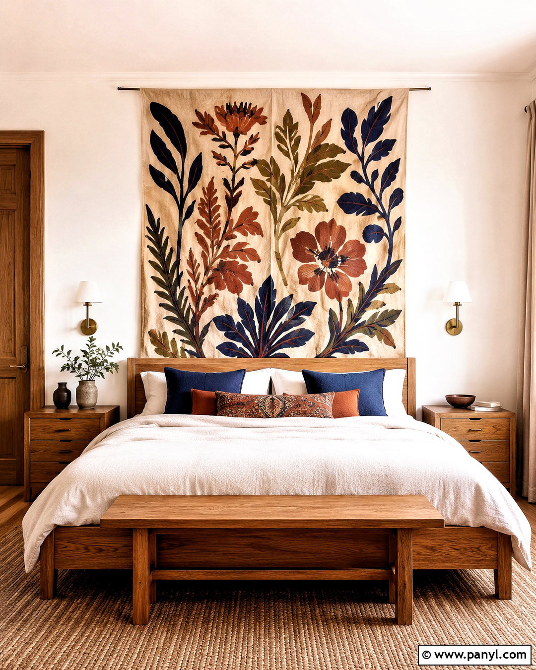 Fabric Tapestry Wall - 20 decorative wall design ideas