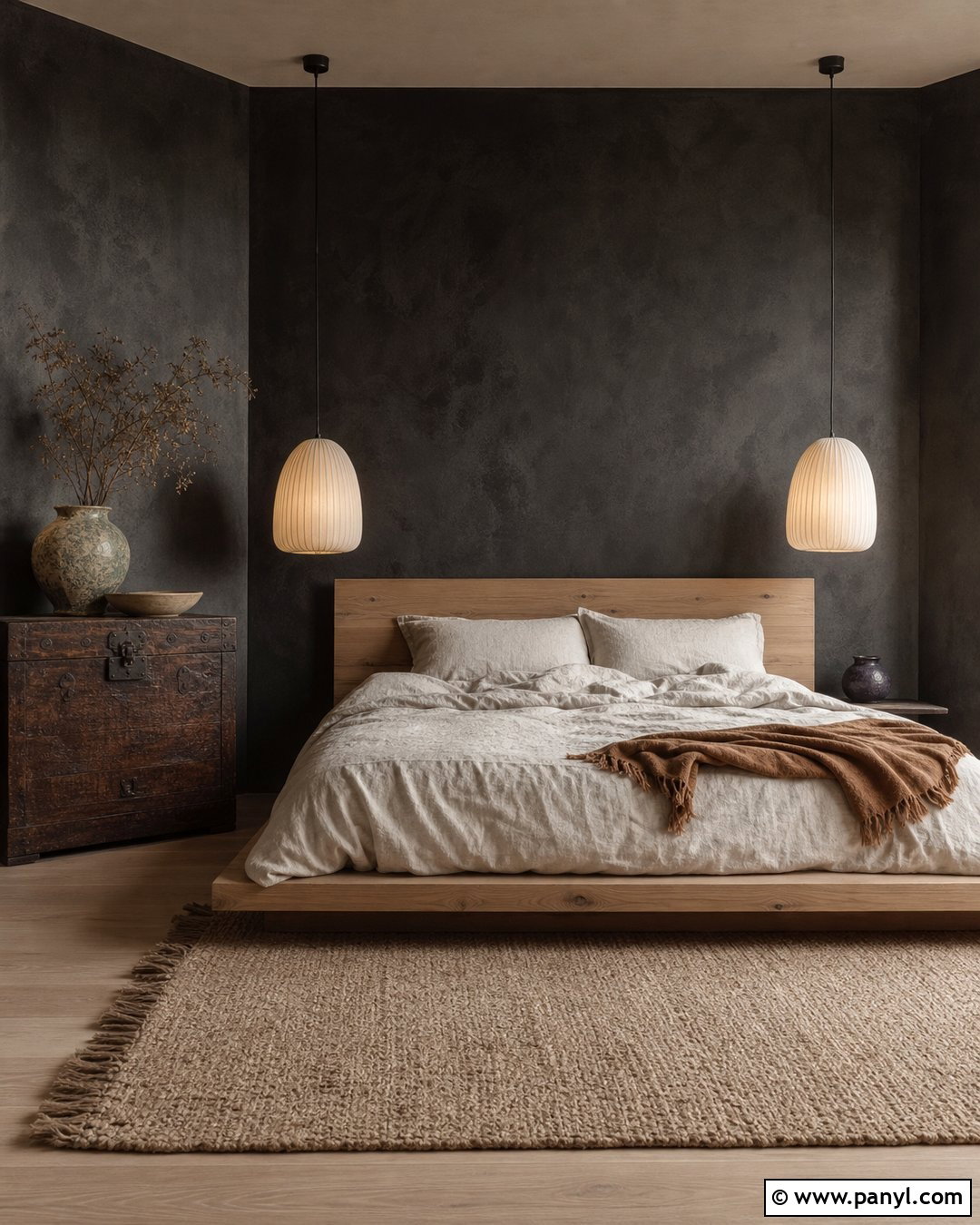 Faded Black Wabi Sabi Walls - 25 Wabi Sabi Wall Color Ideas
