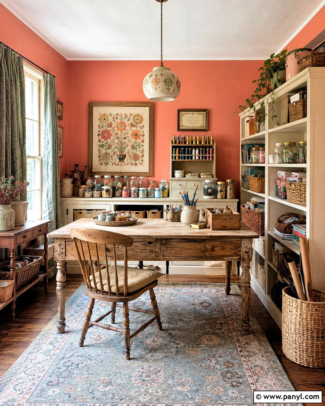 Faded Coral Cottagecore Paint Color - 20 cottagecore paint colors