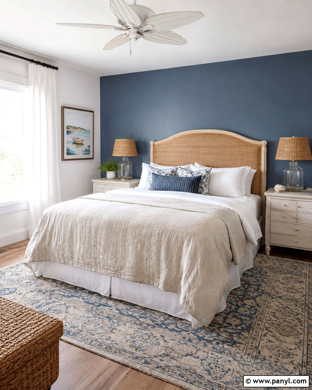 Faded Denim Blue Accent Wall - 20 Coastal Accent Wall Colors