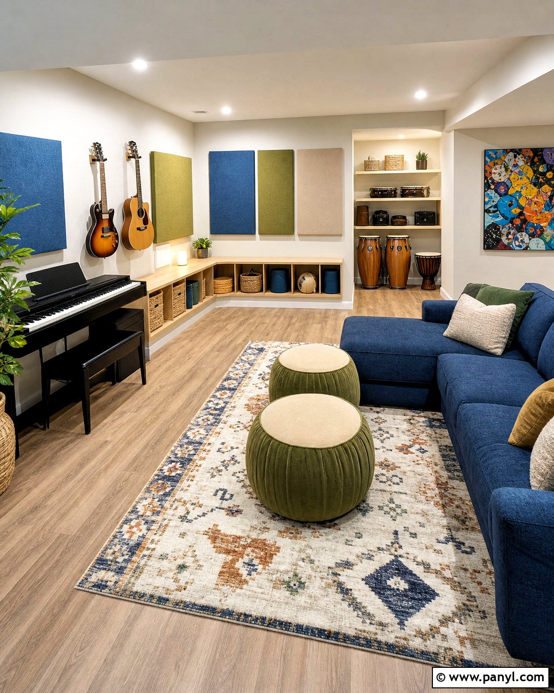 Family Basement Music Room - 20 basement music room ideas