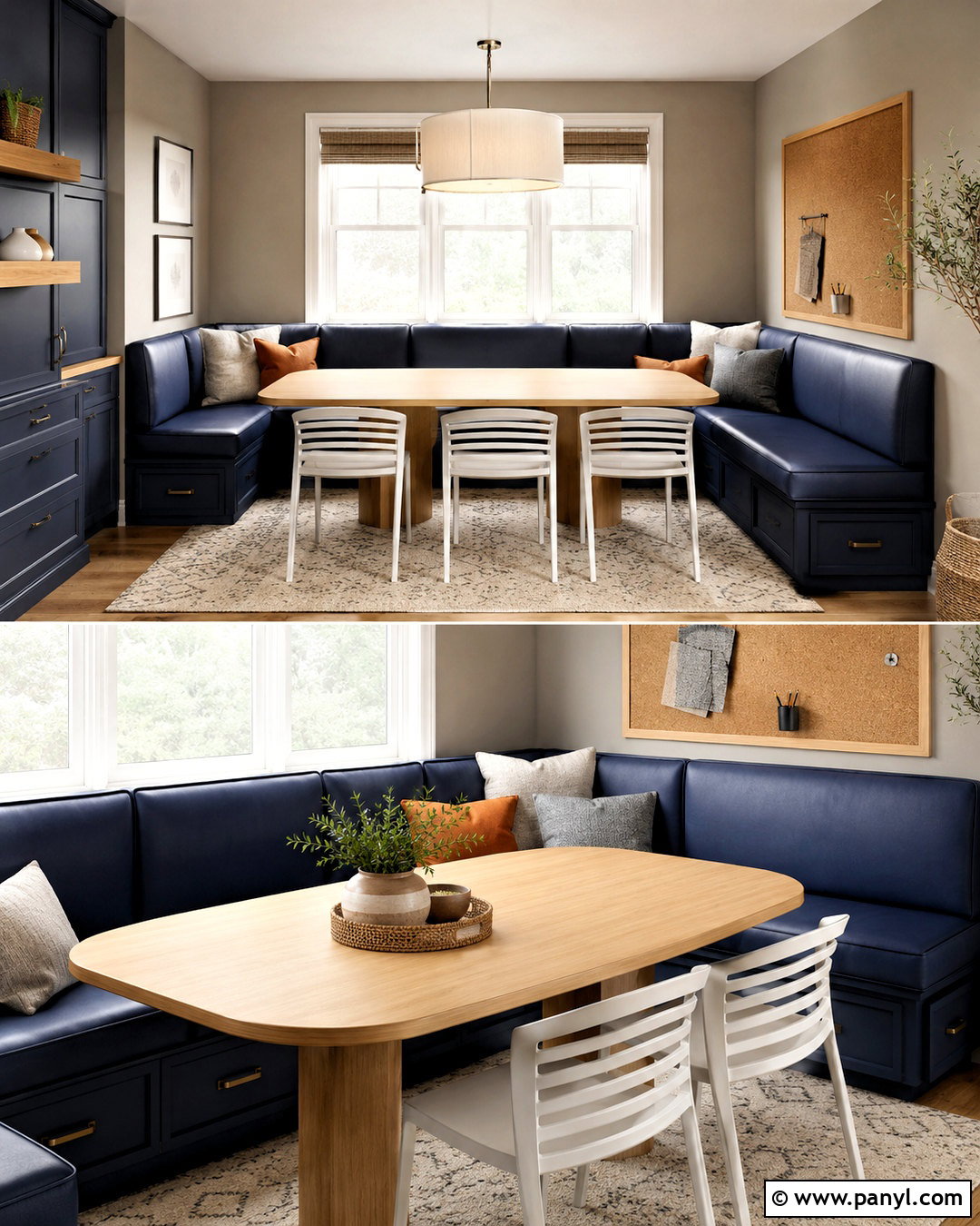 Family Breakfast Nook - 20 breakfast nook ideas