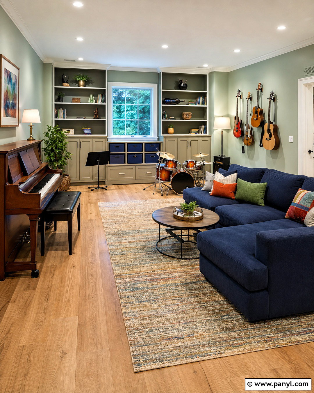 Family Music Room - 20 cozy music room ideas